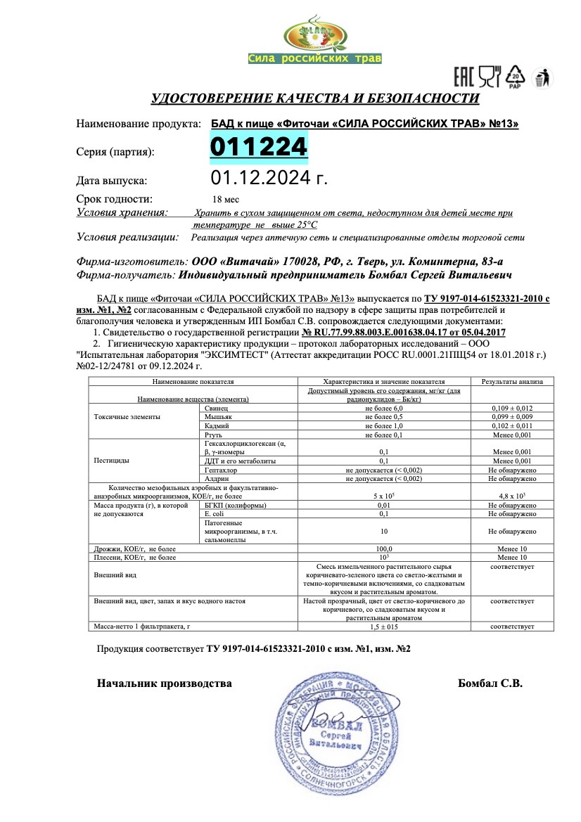 Паспорт №122024